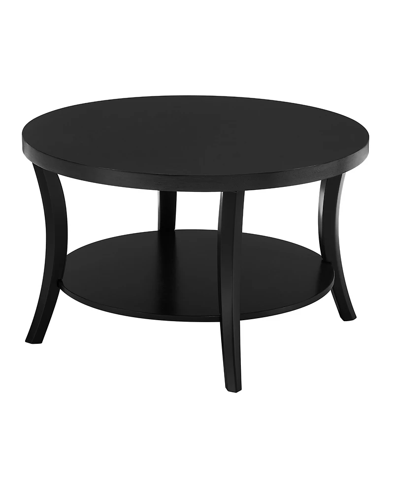 Convenience Concepts 30" Wood Charleston Round Coffee Table