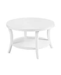 Convenience Concepts 30" Wood Charleston Round Coffee Table