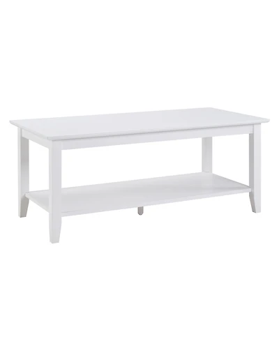 Convenience Concepts 20" Wood American Heritage Rectangle Coffee Table