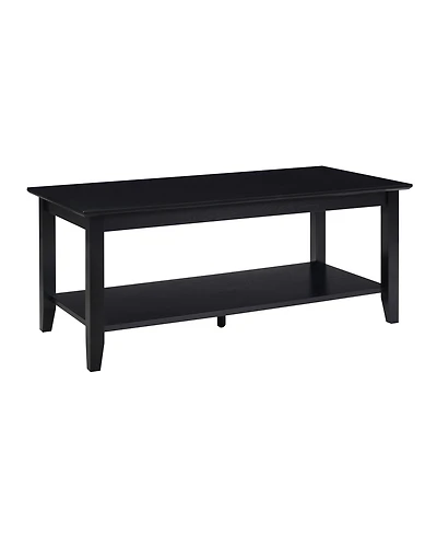 Convenience Concepts 20" Wood American Heritage Rectangle Coffee Table