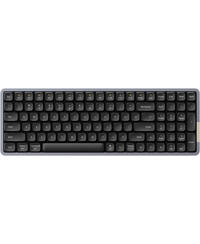 Lofree Flow Low-Profile Mechanical Keyboard, 100 Keys Rechargeable Wireless, Bluetooth & Wired, Black Phantom Tactile Switches for Windows, Mac