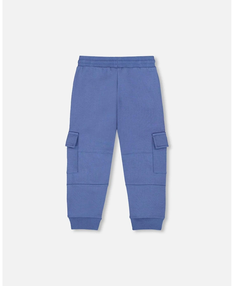 Deux par Boy Fleece Sweatpants with Cargo Pockets