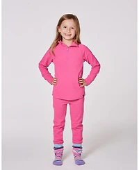Deux par Big Girls Two-Piece Thermal Underwear Set Candy Pink