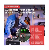 Pyle 6-Ch. Audio Sound Mixer - Bluetooth Studio Mixer - Dj Controller Audio Mixing Console (Black)