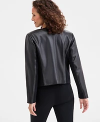 Jm Collection Women's Faux-Leather Jacket, Macy's Exclusive