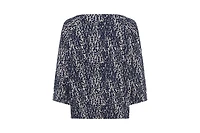 Olsen Women's Modern Animal Jersey Top