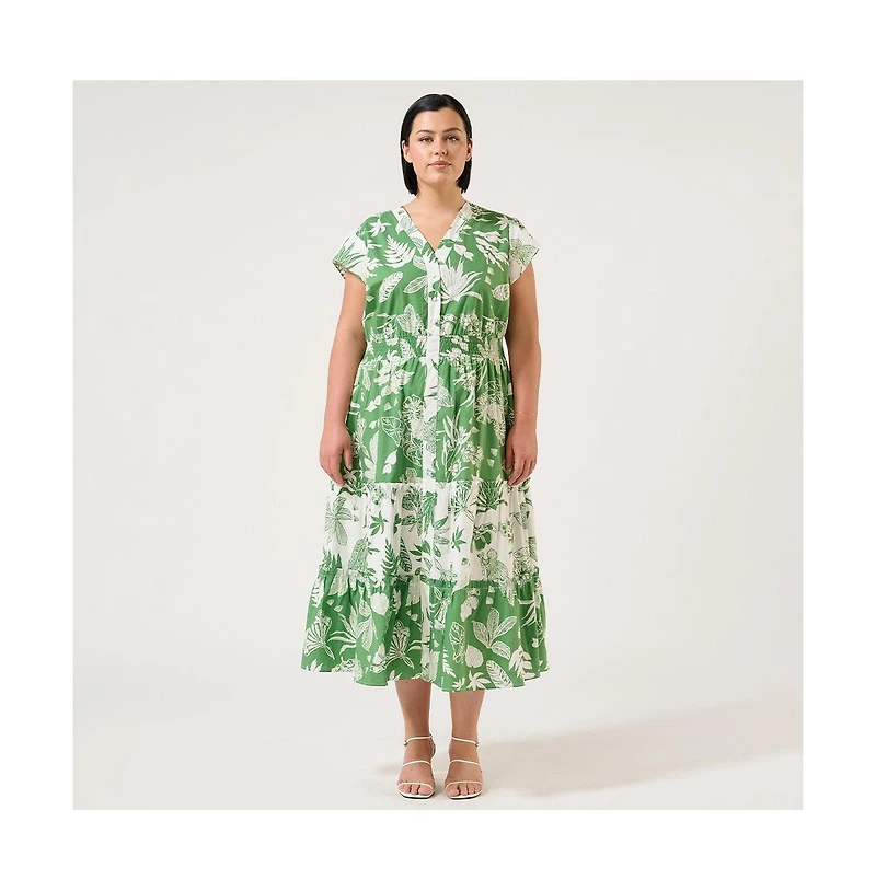 Estelle Amazonia Tiered Cotton Dress