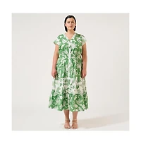Estelle Amazonia Tiered Cotton Dress