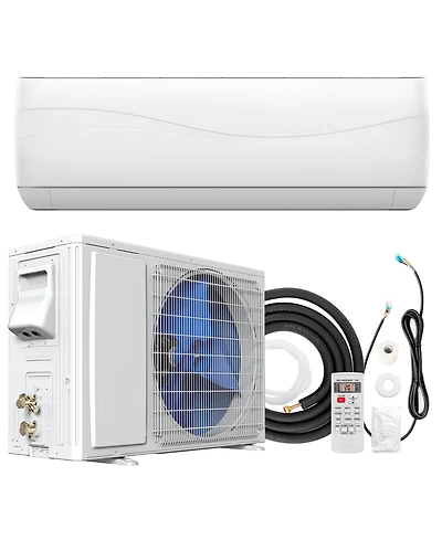 Gymax 12000 Btu Mini Split Air Conditioner & Heater 17 SEER2 208-230V Ductless Inverter Ac Unit