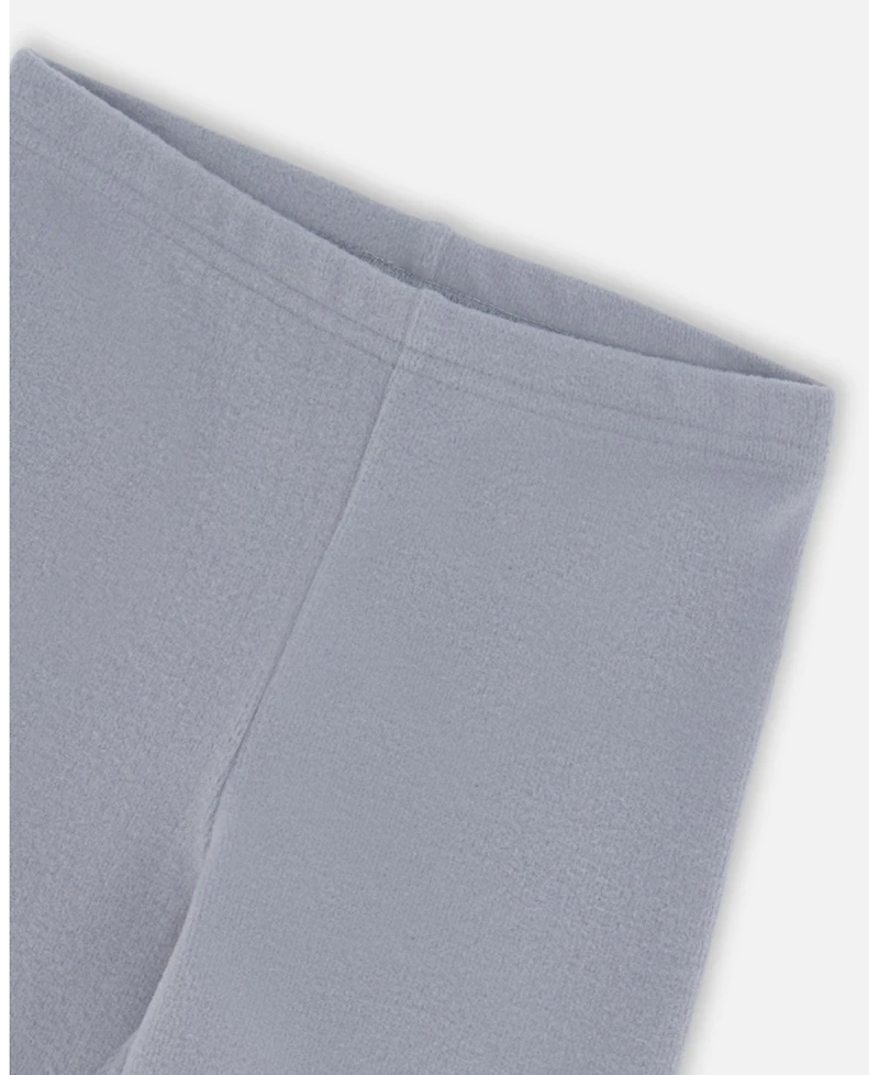 Deux par Girl Super Soft Ribbed Leggings Blue Gray - Toddler|Child