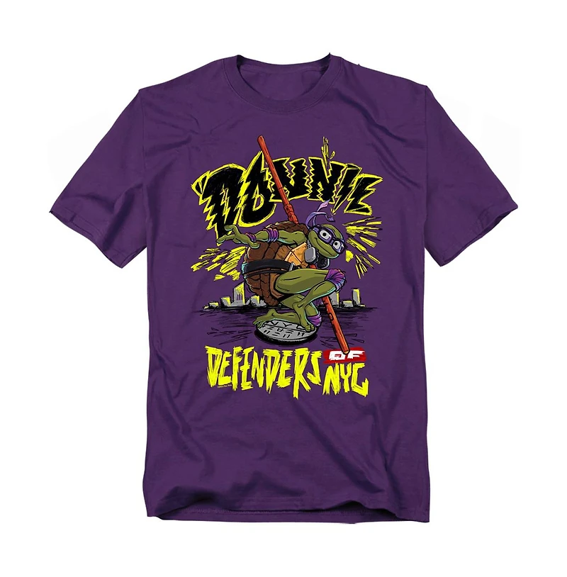 Logovision Big & Tall Tmnt Mutant Mayhem Donnie City T-Shirt