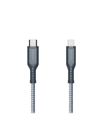 Ventev Braided Usb C to Apple Lightning High Speed 6 Foot Cable-Gray