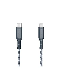 Ventev Braided Usb C to Apple Lightning High Speed 6 Foot Cable-Gray