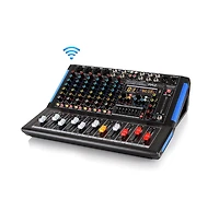 Pyle 8-Ch. Bluetooth Studio Mixer - Dj Controller Audio Mixing Console System