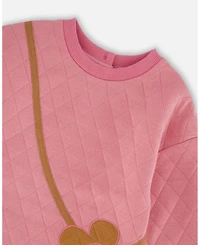 Deux par Girl Quilted Dress Purple Pink