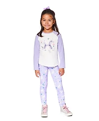 Deux par Girl Jersey Raglan Sleeve Tee Lavender - Child