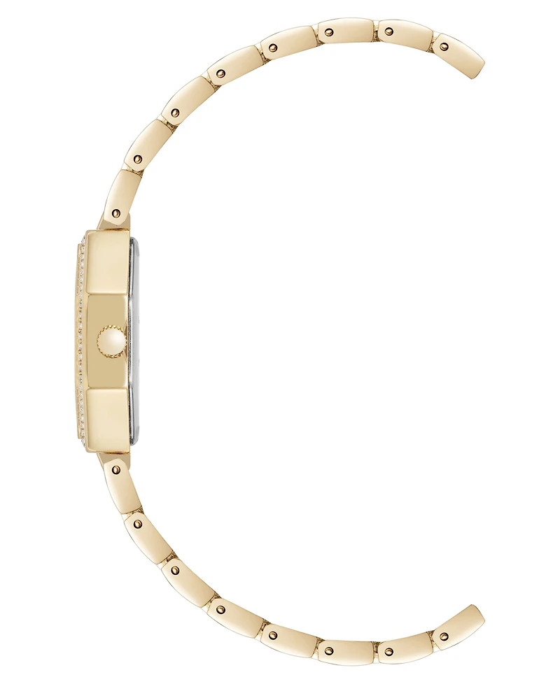 Anne Klein Women's Quartz Unique Octagonal Gold-Tone Metal Alloy Watch, 26mm