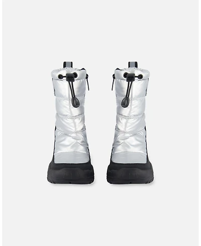 Deux par Girl Winter Boots Silver - Child