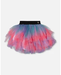 Deux par Girl Multi Layer Mesh Skirt Multicolor