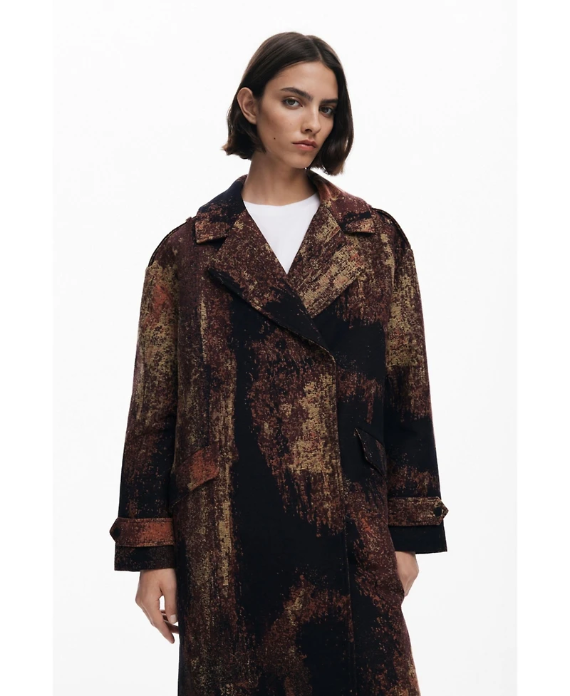 Desigual Women's Coat designed by Mr. Christian Lacroix