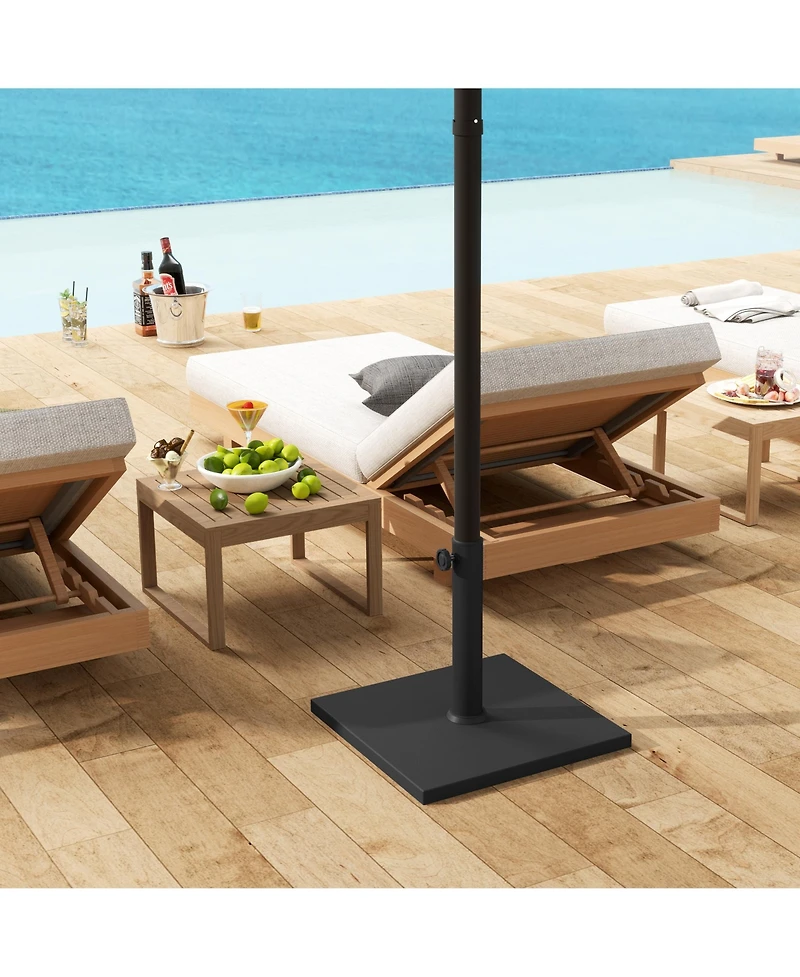 Outsunny Patio Umbrella Base 32 lbs Sd for 1.5"/1.9",