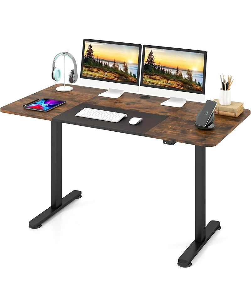 Mecale 55 Inch Electric Standing Desk Adjustable with Cable Management Hole