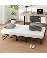 Costway Twin Size Folding Bed 38" x 75" Rollaway Guest Bed Portable Sleeper Bed
