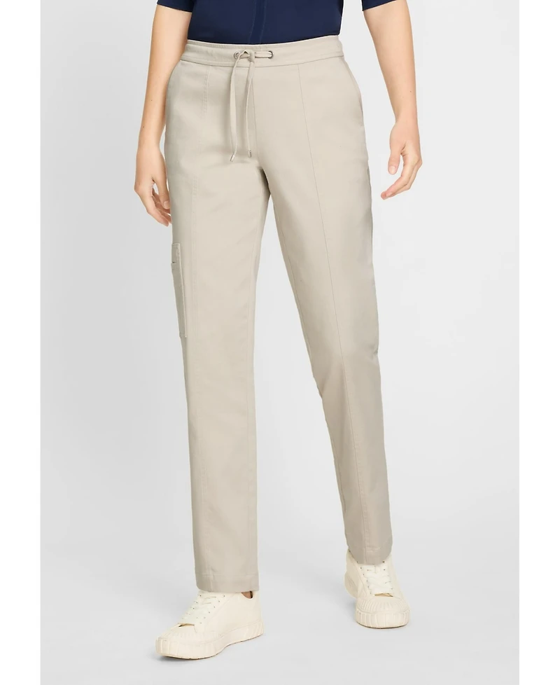 Olsen Women's Lisa Fit Stretch Twill Drawstring Pant