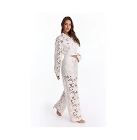 The Noli Shop Women's Celeste Jean Jacket - White