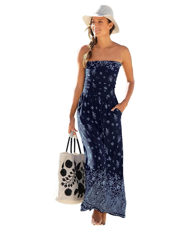 Lascana Women's Bandeau Maxi Dress