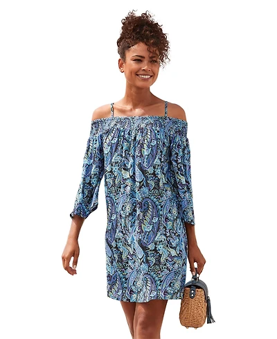 Lascana Women's Off The Shoulder Patterned Dress