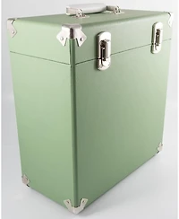 Gpo Retro SWB18GRE 12" Vinyl Record Case 35 Count Capacity with Removable Lid