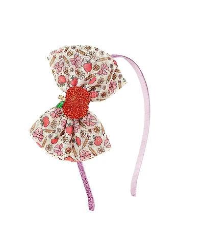 Sweet Wink Girls Back To School Cutie Tulle Bow Headband