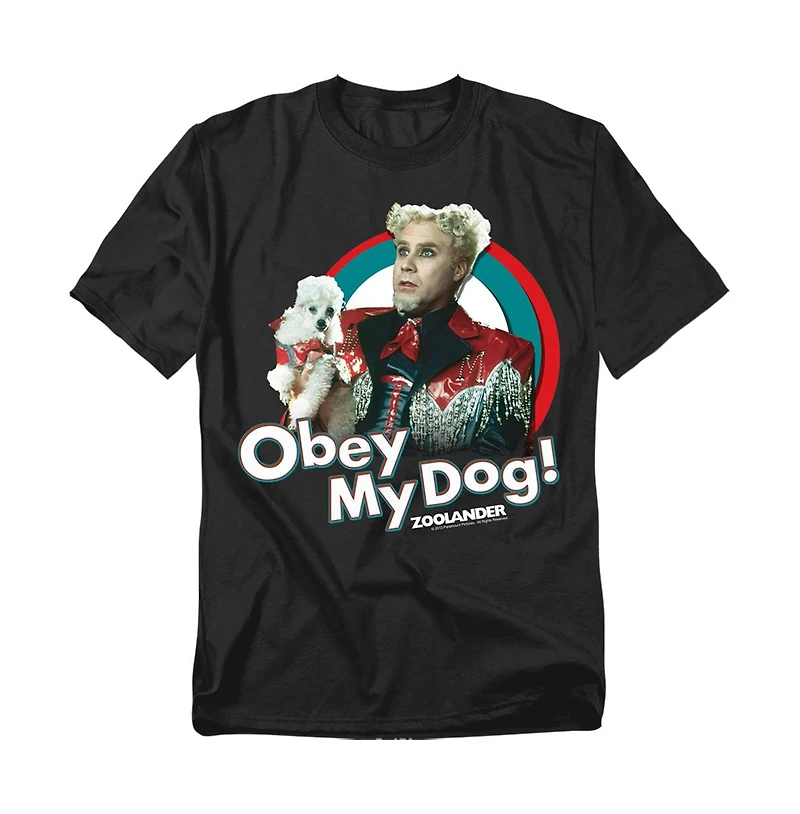 Logovision Big & Tall Zoolander Obey My Dog T-Shirt