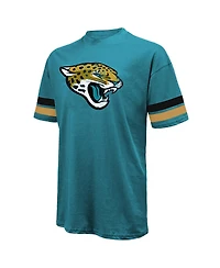 Majestic Threads Men's Travis Hunter Teal Jacksonville Jaguars 2025 Nfl Draft First Round Pick Oversized T-Shirt