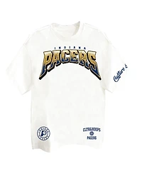 Two Hype Men's Off White Indiana Pacers Drip Dime Collection Premium T-Shirt