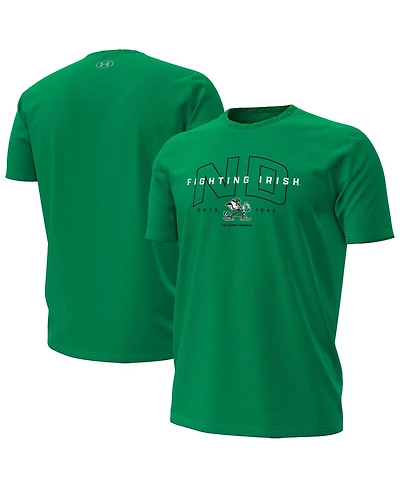 Under Armour Men's Green Notre Dame Fighting Irish Overlay Performance T-Shirt