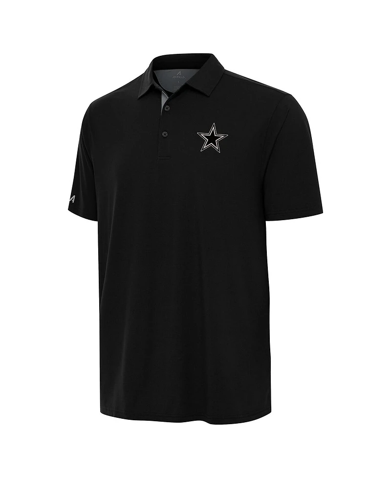 Antigua Men's Black Dallas Cowboys Era Polo Shirt
