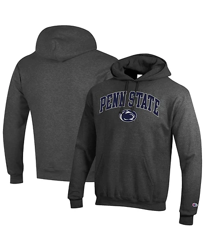 Champion Men's Charcoal Penn State Nittany Lions Arched Logo Fleece Pullover Hoodie