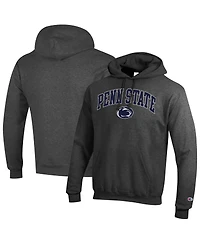 Champion Men's Charcoal Penn State Nittany Lions Arched Logo Fleece Pullover Hoodie
