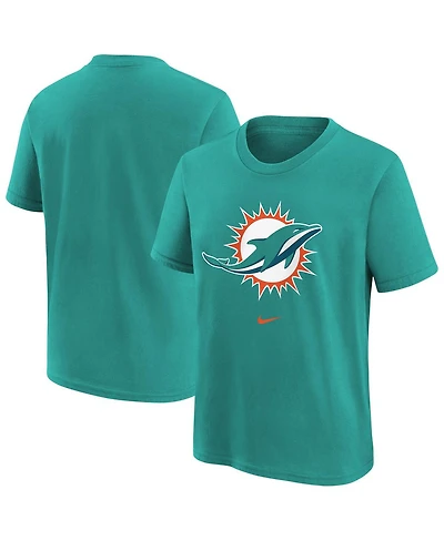 Nike Big Boys and Girls Aqua Miami Dolphins Primary Logo Legend T-Shirt