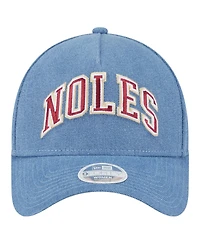New Era Women's Denim Florida State Seminoles A-Frame 9FORTY Adjustable Hat