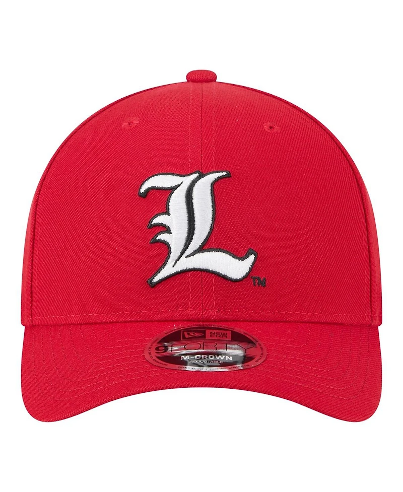 New Era Men's Red Louisville Cardinals Team Collective 9FORTY M-Crown Adjustable Hat