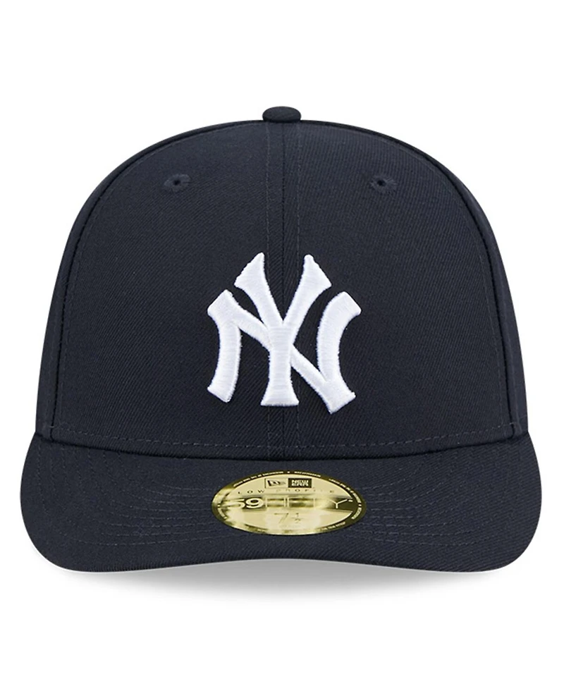 New Era Men's Navy York Yankees Baseball Hall of Fame 59FIFTY Low Profile Fitted Hat