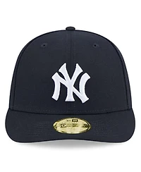 New Era Men's Navy York Yankees Baseball Hall of Fame 59FIFTY Low Profile Fitted Hat