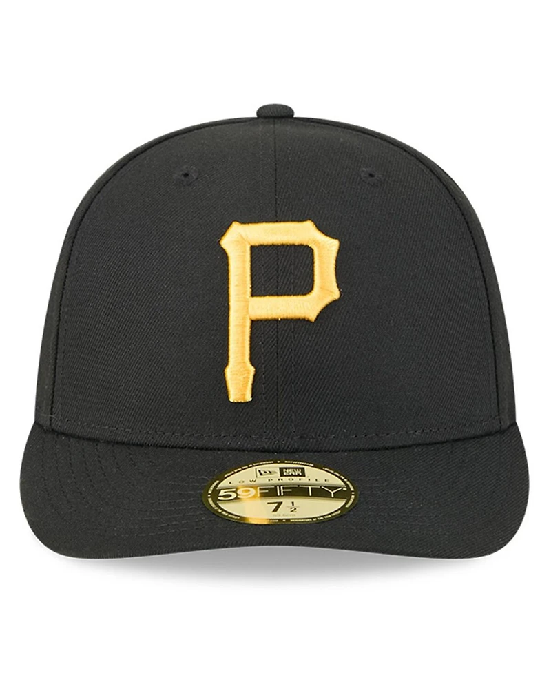 New Era Men's Black Pittsburgh Pirates Baseball Hall of Fame 59FIFTY Low Profile Fitted Hat