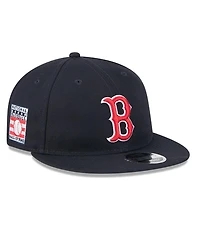 New Era Men's Navy Boston Red Sox Baseball Hall of Fame Retro Crown 9FIFTY Adjustable Hat