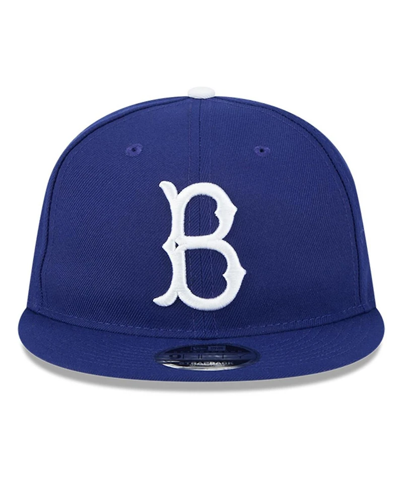 New Era Men's Royal Brooklyn Dodgers Baseball Hall of Fame Retro Crown Cooperstown Collection 9FIFTY Adjustable Hat
