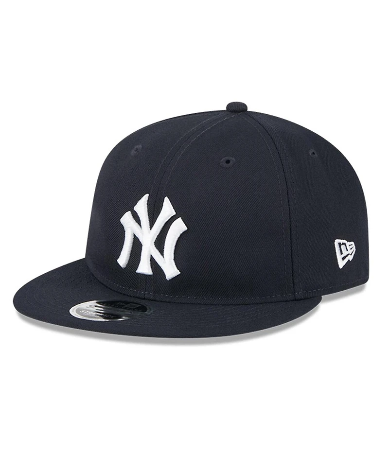 New Era Men's Navy New York Yankees Baseball Hall of Fame Retro Crown 9FIFTY Adjustable Hat