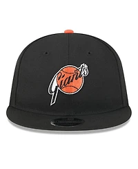New Era Men's Black San Francisco Giants Baseball Hall of Fame Retro Crown 9FIFTY Adjustable Hat